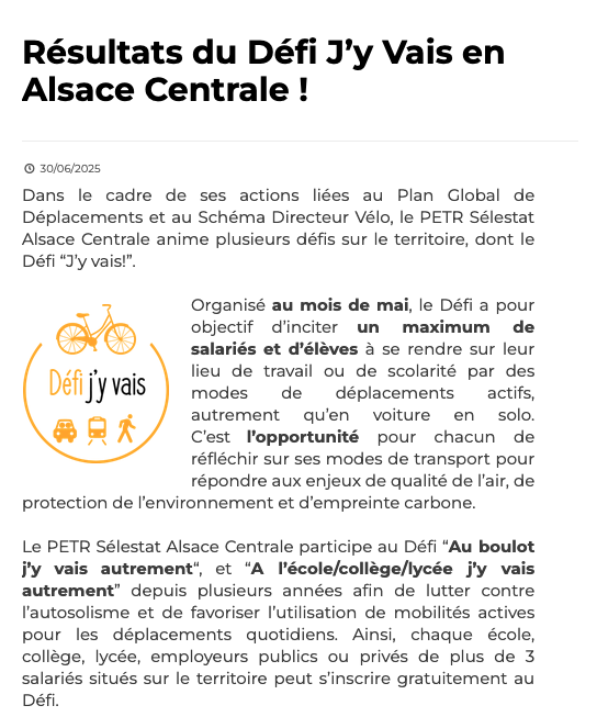 Alsace Centrale Dotation Solidaire association TRAJETS, Défi "J'y vais !"  2025