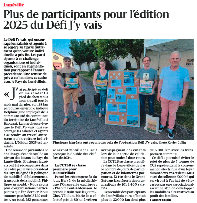 Défi "J'y vais !" l'heure du bilan pour Lunéville